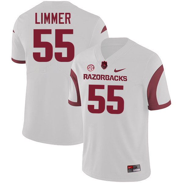 Beaux Limmer Arkansas Jersey,Arkansas Razorbacks #55 Beaux Limmer Jersey Youth College-Retro White